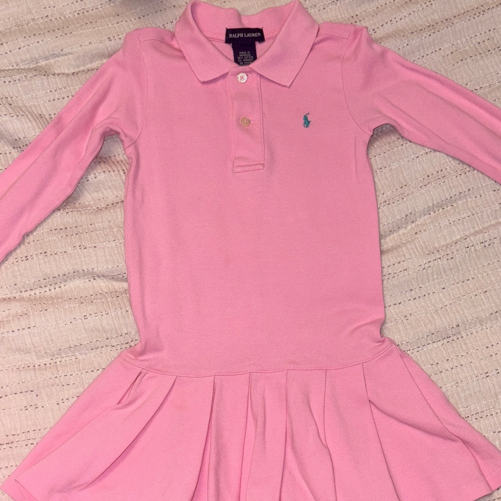 Ralph Lauren Kids Pink Polo Dress size 4T girls